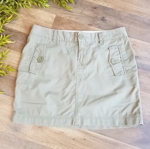 GAP • Olive Khaki Cargo Mini Skirt